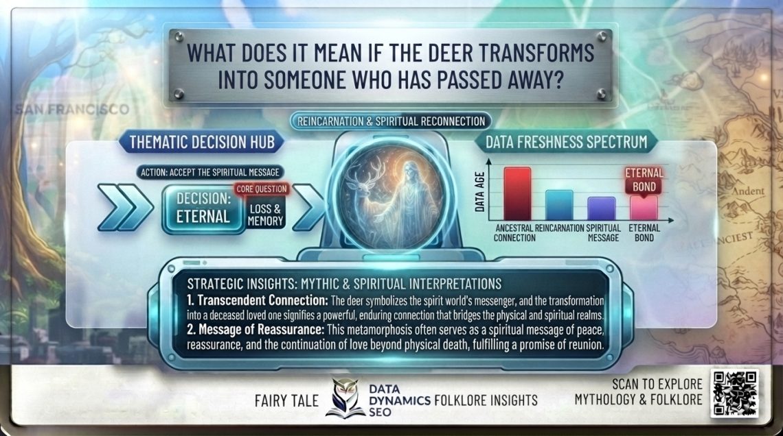 What does it mean if the deer transforms into someone who has passed away
