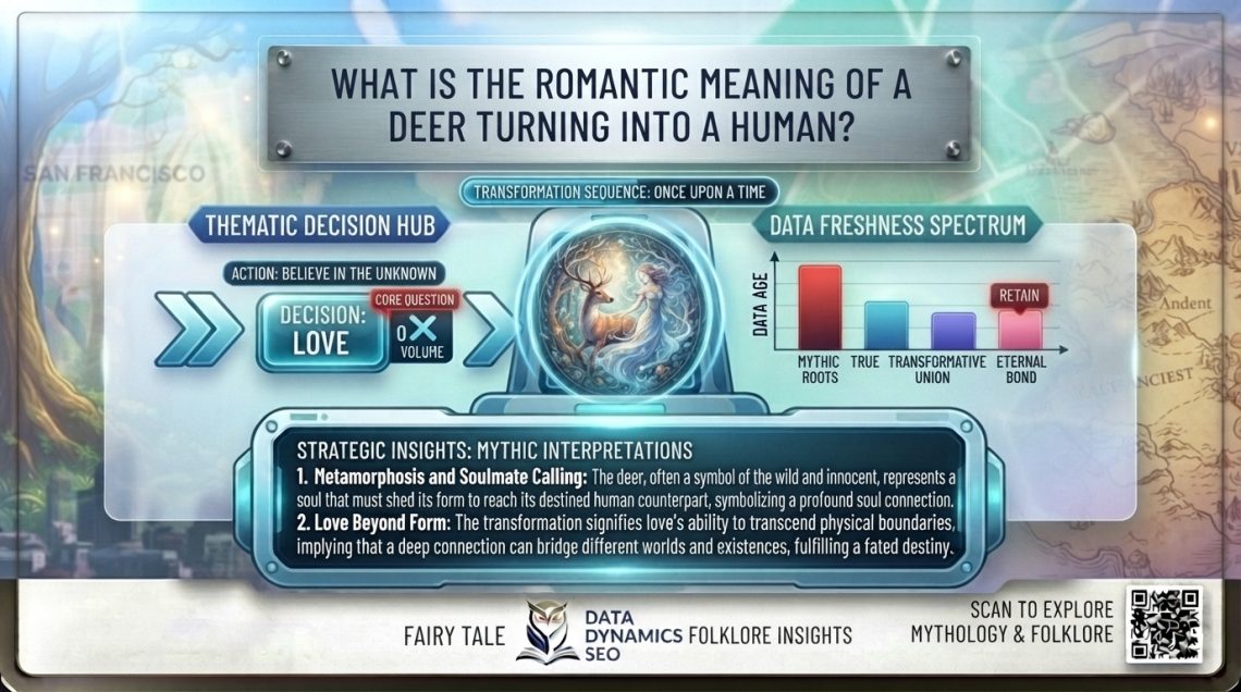 What is the romantic meaning of a deer turning into a human